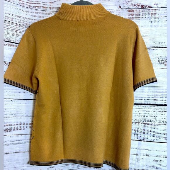 Vintage Sag Habor Sweater Womens Sz Petite Medium Knit Diamond Pattern Academia - Picture 3 of 9